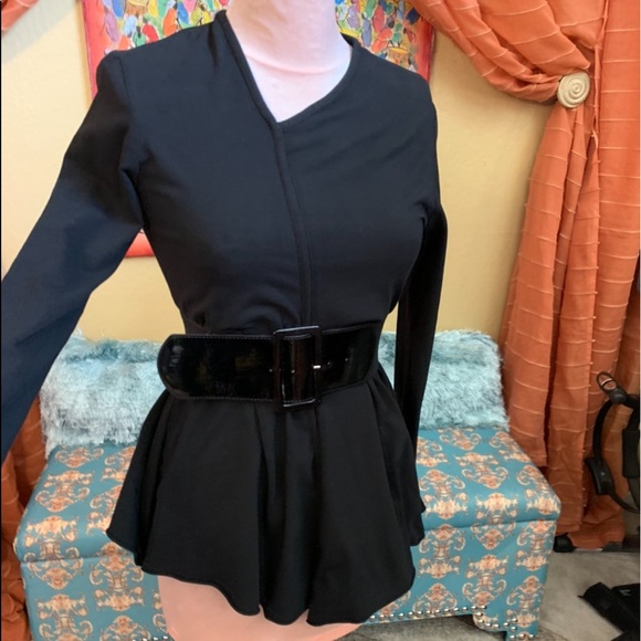 Cynthia Ashby asymmetrical swing asymetrical neck tunic top cotton, M - Picture 5 of 10